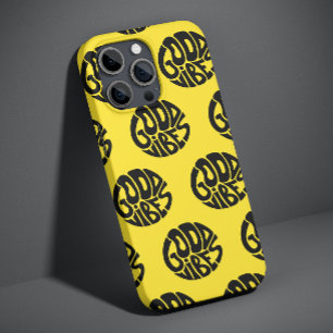 Coque Pour iPhone 14 Bonne ambiance jaune typographie moderne simple te