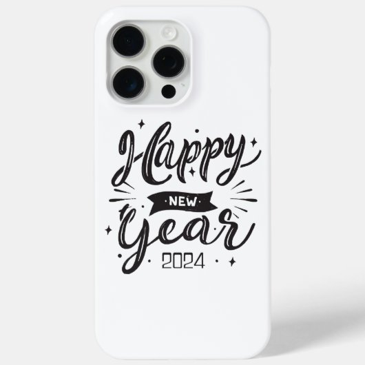Coques Case-Mate iPhone Bonne année 2024 (Verso)