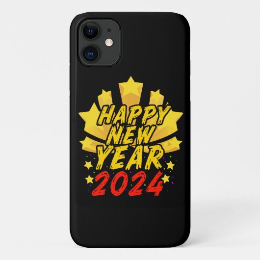 Coques Case-Mate iPhone Bonne année 2024  (Dos)