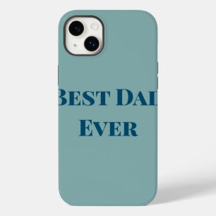 Coque Pour iPhone 14 Plus Bonne fête des pères bleu meilleur papa à ajouter