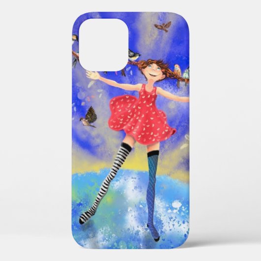Coques Case-Mate iPhone Bonne fille aux oiseaux (Verso)