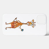 Coques Case-Mate iPhone Bonne Giraffe Whimsical Boire Café (Verso (horizontal))