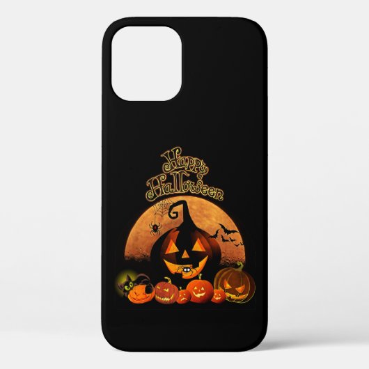 Coques Case-Mate iPhone Bonne Halloween chauves-souris Citrouilles et lune (Verso)