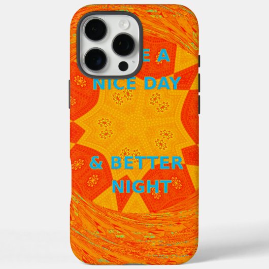 Coques Case-Mate iPhone Bonne journée et meilleur art nocturne Imprimer (Verso)