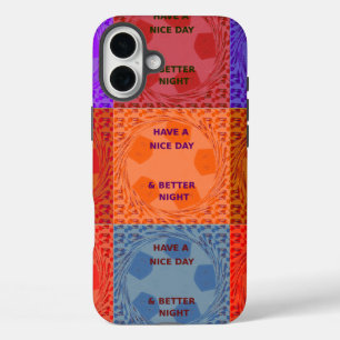 Coques iPhone 16 Plus "Bonne journée et meilleure nuit" Pop Art Imprimer