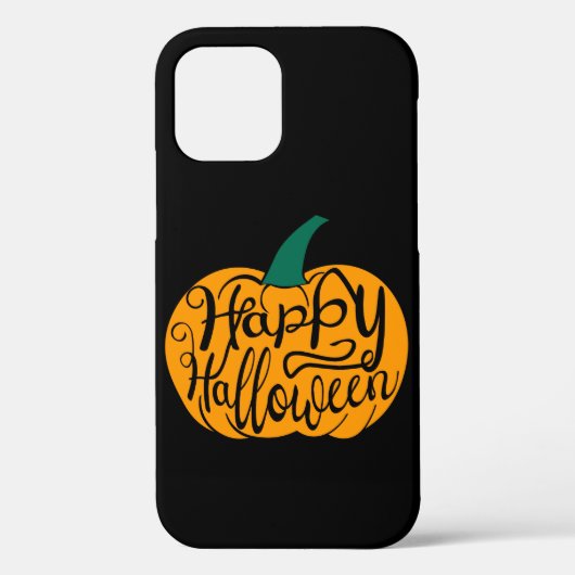 Coques Case-Mate iPhone Bonne lettre Halloween sur citrouille sculpté (Verso)