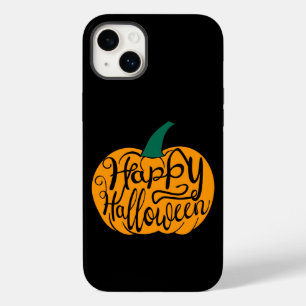 Coque Pour iPhone 14 Plus Bonne lettre Halloween sur citrouille sculpté