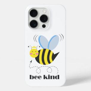 Coque iPhone 15 Pro Bonne princesse d'abeille avec couronne et slogan