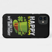 Coques Case-Mate iPhone Bonne Saint Patrick et oui c'est mon anniversaire (Dos (Horizontal))