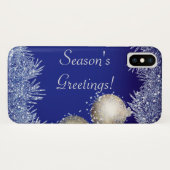 Coques Case-Mate iPhone Bonnes Fêtes Noël Parties scintillant Noël (Dos (Horizontal))
