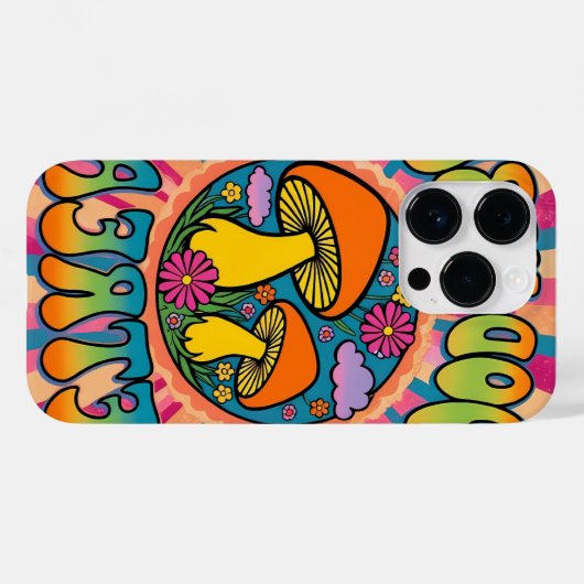 Coques Case-Mate iPhone Bonnes vibes battre le champignon (Verso (horizontal))