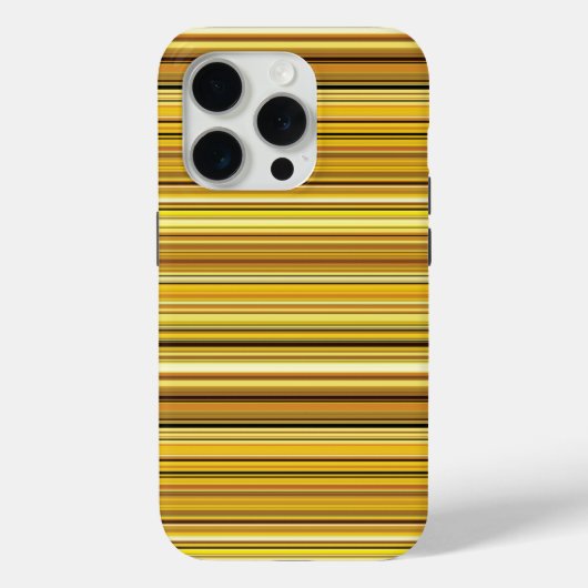 Coques Case-Mate iPhone Bons rayures dorées brun (Verso)