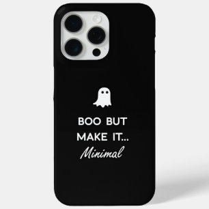 Coque iPhone 15 Pro Max Boo, Mais Rendre Minimal Ghost Phone Case