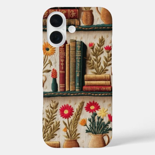 Coques Case-Mate iPhone Bookcase style broderie (Verso)