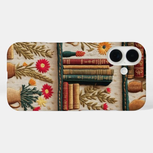 Coques Case-Mate iPhone Bookcase style broderie (Verso (horizontal))