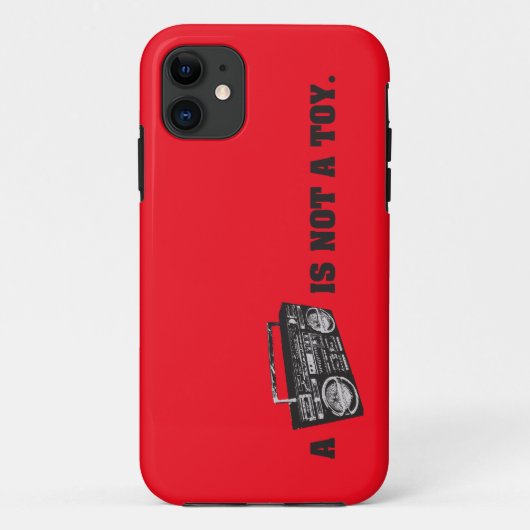 Coques Case-Mate iPhone Boombox n'est pas un jouet (Dos)