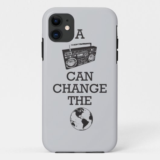 Coques Case-Mate iPhone Boombox peut changer le monde (Dos)