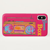 Coques Case-Mate iPhone Boombox rouge tendance (Dos (Horizontal))