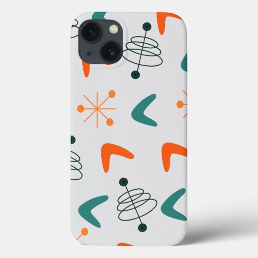 Coques Case-Mate iPhone Boomerangs Atomiques Moderne Milieu de Siècle (Verso)