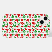 Coques Case-Mate iPhone Boomerangs de Noël rétro (Verso (horizontal))