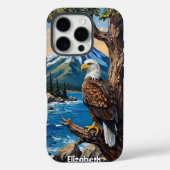 Coques Case-Mate iPhone Bord de l'océan : Aigle et pic (Verso)