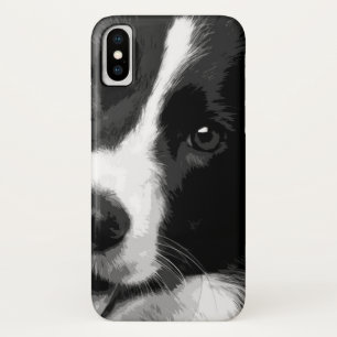 Etui iPhone Case-Mate Border collie noir et blanc