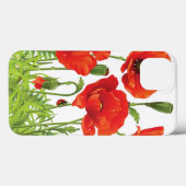 Coques Case-Mate iPhone Border horizontal with red poppy (Verso (horizontal))