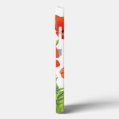 Coques Case-Mate iPhone Border horizontal with red poppy (Verso / Gauche)