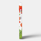 Coques Case-Mate iPhone Border horizontal with red poppy (Verso / Gauche)