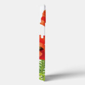 Coques Case-Mate iPhone Border horizontal with red poppy (Verso / Droite)