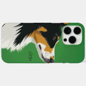 Coques Case-Mate iPhone Bordure Collie Chien (Verso (horizontal))