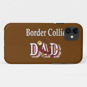 Coques Case-Mate iPhone Bordure Collie Papa (Dos (Horizontal))