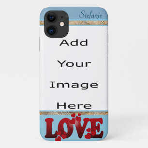 Case-Mate iPhone Case Bordure d'amour (bleu)
