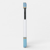 Coques Case-Mate iPhone Bordure d'amour (bleu) (Dos/Gauche)