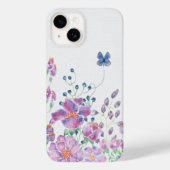 Coques Case-Mate iPhone Bordure florale et papillon (Verso)