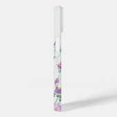 Coques Case-Mate iPhone Bordure florale et papillon (Verso / Droite)