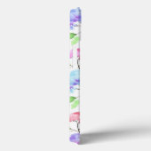 Coques Case-Mate iPhone Bordure motif aquarelle verticale transparente (Verso / Droite)