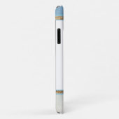 Coques Case-Mate iPhone Bordure papillon (bleu) (Dos/Droite)