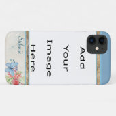 Coques Case-Mate iPhone Bordure papillon (bleu) (Dos (Horizontal))