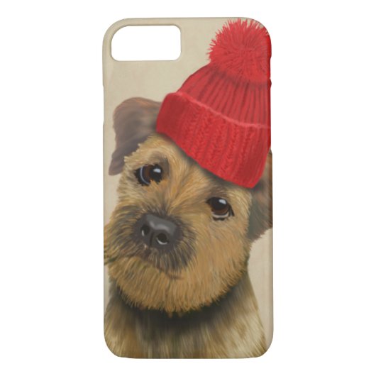 Coques Case-Mate iPhone Bordure Terrier avec Casquette roux (Dos)