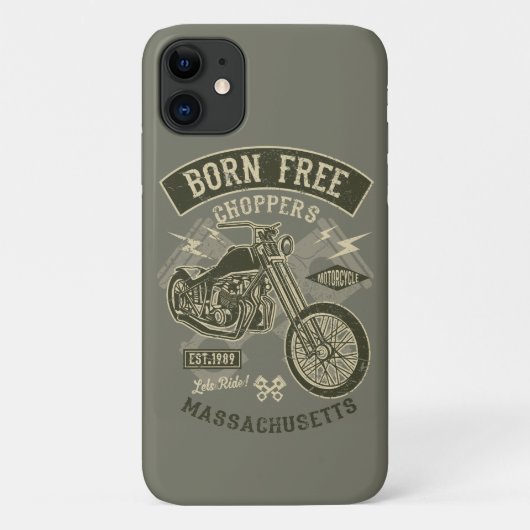 Coques Case-Mate iPhone Born Free Choppers Let's Ride Harley bikers (Dos)