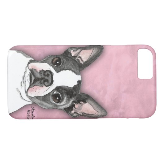 Coques Case-Mate iPhone Boston Terrier (Dos (Horizontal))