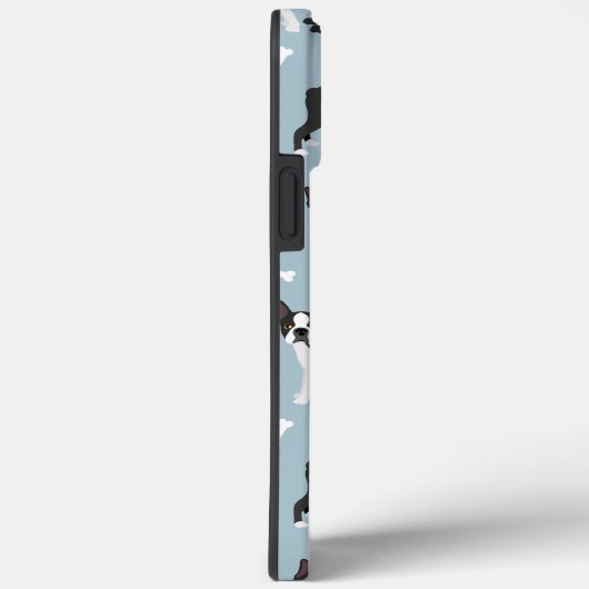 Coques Case-Mate iPhone Boston Terrier Bones and Paws  (Verso / Droite)