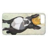 Coques Case-Mate iPhone Boston Terrier et Crown (Dos (Horizontal))