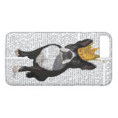 Coques Case-Mate iPhone Boston Terrier Et Crown (Dos (Horizontal))