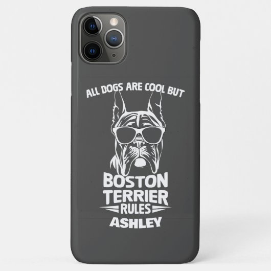 Coques Case-Mate iPhone Boston Terrier Règles Drôle Tous Les Chiens Sont C (Dos)