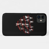 Coques Case-Mate iPhone Boston Terrier Valentine's Day Red Heart (Dos (Horizontal))