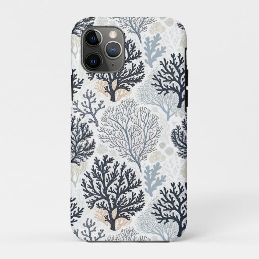 Coques Case-Mate iPhone Botanical Coral Ocean Vibes (Dos)