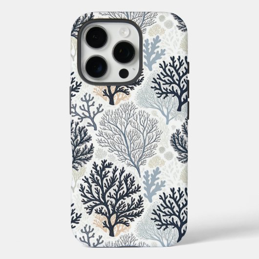 Coques Case-Mate iPhone Botanical Coral Ocean Vibes (Verso)