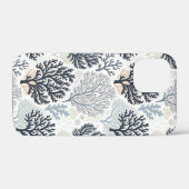 Coques Case-Mate iPhone Botanical Coral Ocean Vibes (Verso (horizontal))